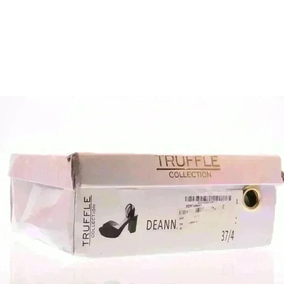 NIB Truffle Collection Women's Blue Billie Jean Platform 2 Part Sandal Sz 6.5 US - Picture 6 of 6